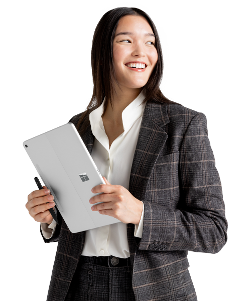 Medewerker werkt mobiel